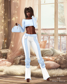 ❣️ Yasum Evalin SKY SET- Top/Pants/Bag - ORIGINAL ❣️