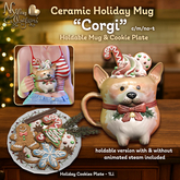 (NO) Ceramic Holiday Mugs - Corgi
