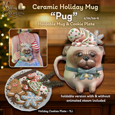 (NO) Ceramic Holiday Mugs - Pug