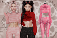 .:Bad Rabbit:. Merry Set Pink Print