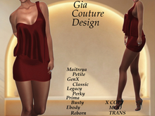 "GCD" Genesis Cocktail Dress Crimson
