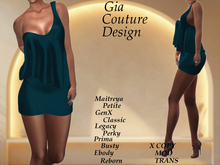 "GCD" Genesis Cocktail Dress Teal