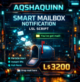 Aqshaquinn Smart Mailbox Notification LSL Script | Particle Alert & Owner IM | Full Perm