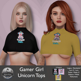 Mostyn St - Gamer Girl Unicorn Tops
