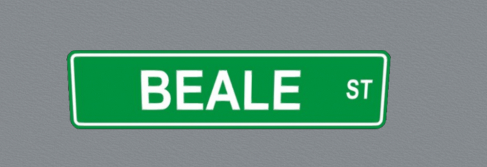 Beale Street Rd Sign