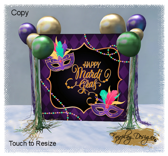 ~R~Glam Mardi Gras Display~Copy