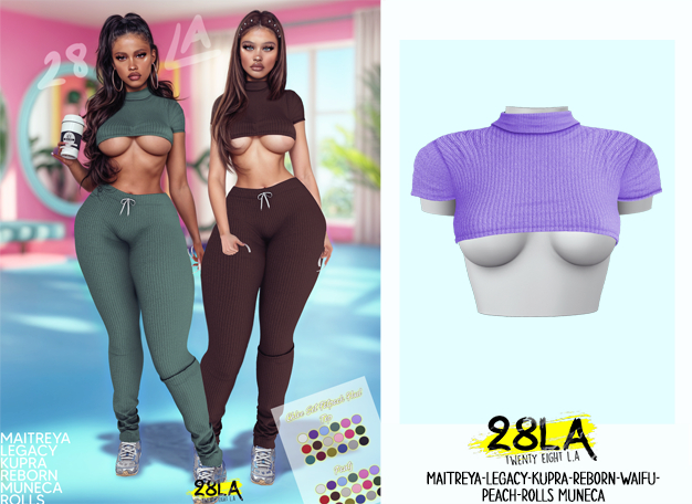 28LA. Chloe Top Light Purple [Add Me]