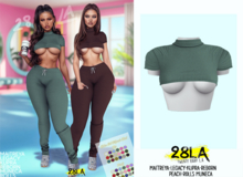 28LA. Chloe Top Teal [Add Me]