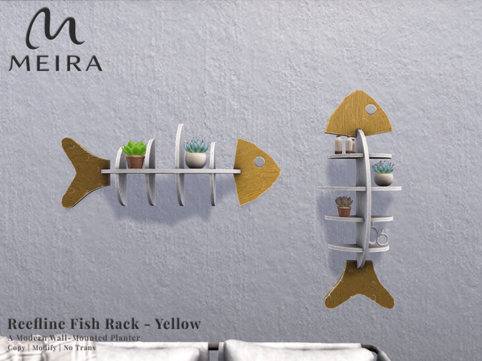 Meira Reefline Fish Rack - Yellow