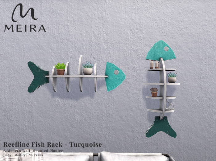 Meira Reefline Fish Rack - Turquoise