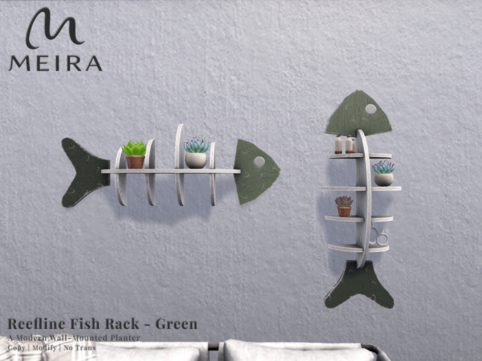 Meira Reefline Fish Rack - Green