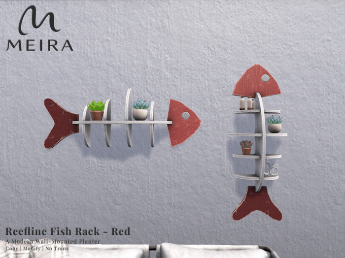 Meira Reefline Fish Rack - Red