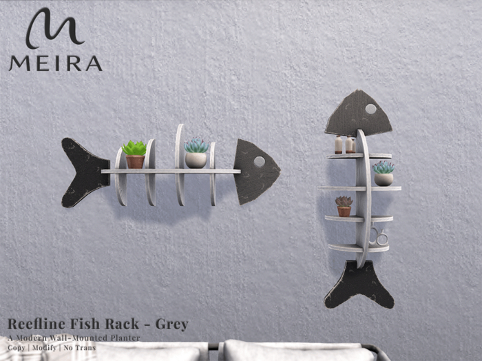 Meira Reefline Fish Rack - Grey