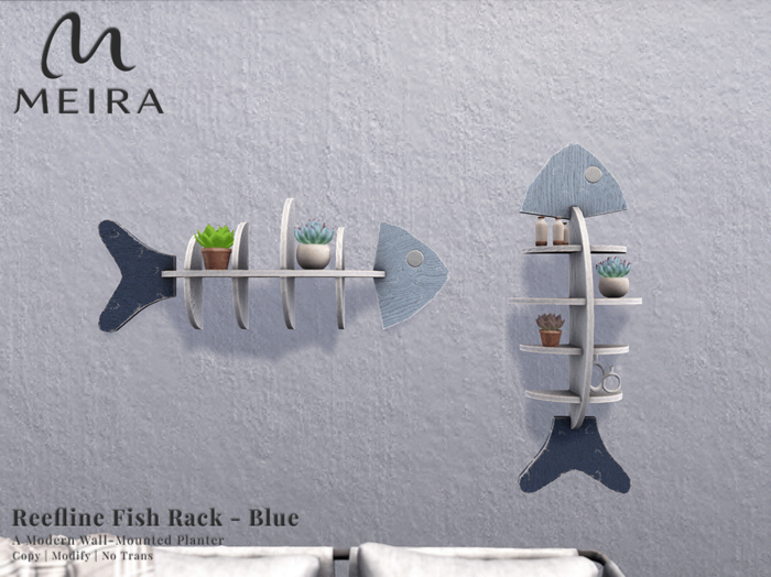 Meira Reefline Fish Rack - Blue