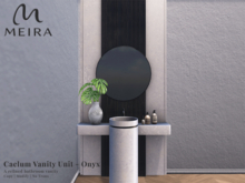 Meira Caelum Vanity Unit - Onyx