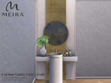 Meira Caelum Vanity Unit - Gold