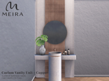 Meira Caelum Vanity Unit - Copper