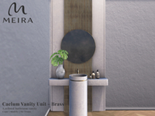 Meira Caelum Vanity Unit - Brass