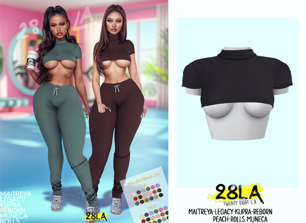28LA. Chloe Top Black [Add Me]