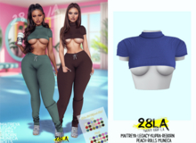 28LA. Chloe Top Blue [Add Me]