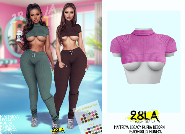 28LA. Chloe Top Fuschia [Add Me]
