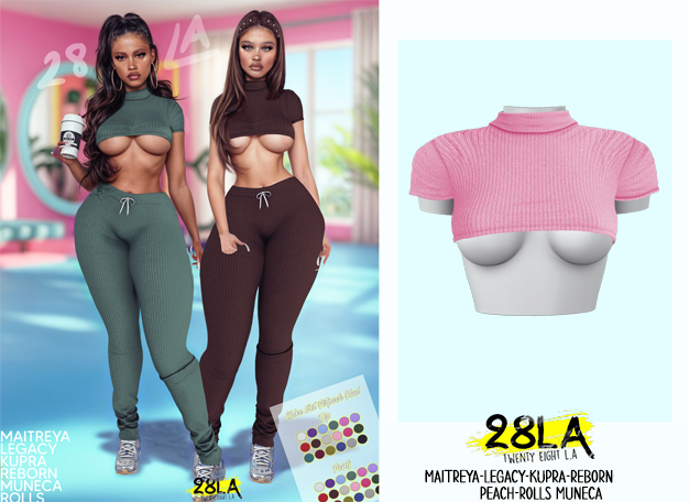 28LA. Chloe Top Pink [Add Me]