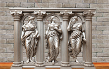 Wall Deco Sticker Mural Roman Statue 
