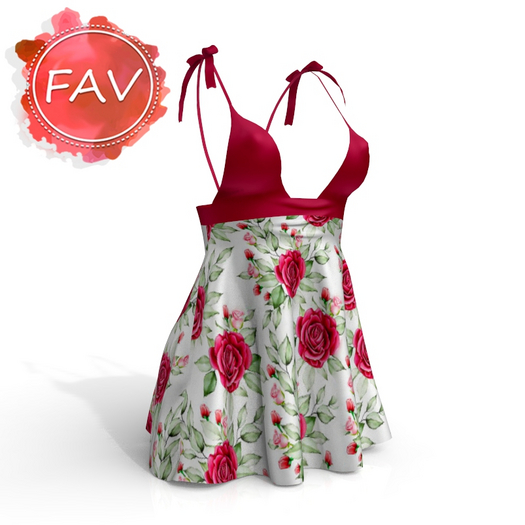 Fuchsia Roses Hypnosis Dress LaraX