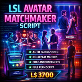 LSL Avatar Matchmaker Script – Multiplayer Pairing System for Clubs, Games & Social Events | Full Perm
