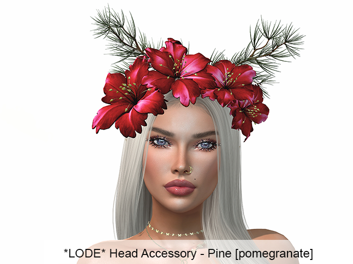 *LODE* Head Accessory - Pine [pomegranate]