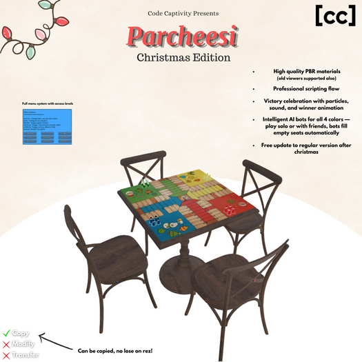 Code Captivity - Parcheesi (Christmas Edition)