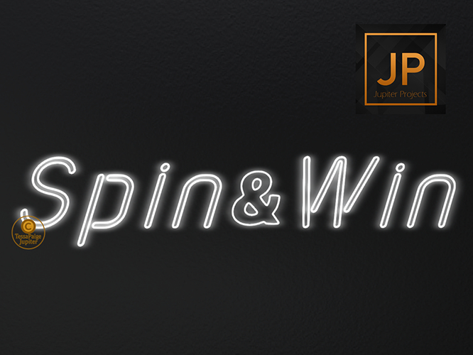 19.Meva Neon White Spin+Win Sign