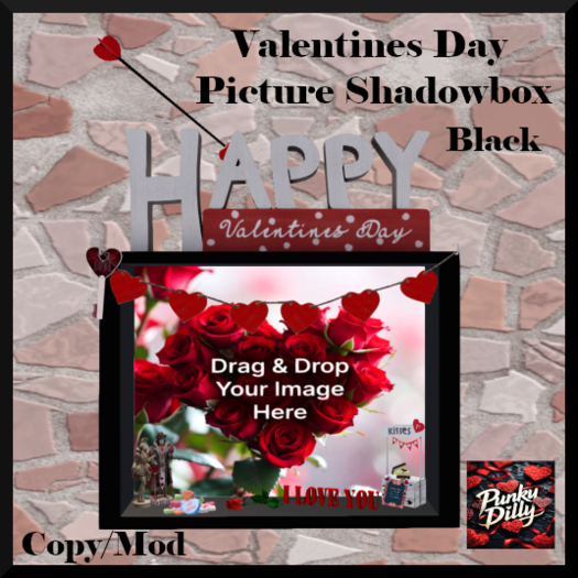 (PD) Valentine's Day Shadowbox BLACK - ADD