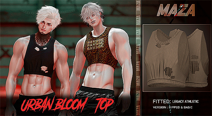MAZA - Urban Bloom TOP - KHAKI