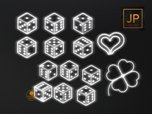 17.Meva Neon White Symbols
