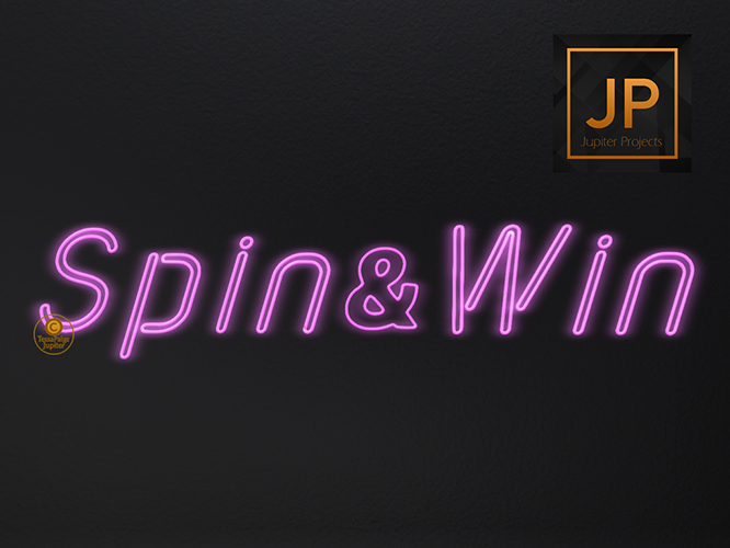 13.Meva Neon Pink Spin+Win Sign