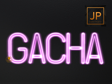 12.Meva Neon Pink Gacha Sign