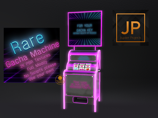 2.Meva Neon Black Pink Gacha Machine RARE