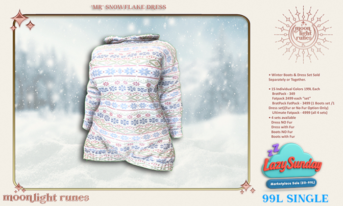 *MR* Dress without Fur - Snowflake