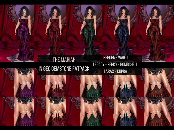 Red Carpet Mariah Geo Butterfly Gown -  Fatpack