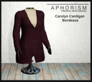 !APHORISM! - Carolyn Cardigan Bordeaux