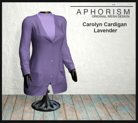 !APHORISM! - Carolyn Cardigan Lavender