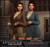 !APHORISM! - Carolyn Cardigan Fatpack