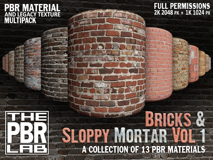The PBR Lab - Bricks & Sloppy Mortar Vol 1 Multipack