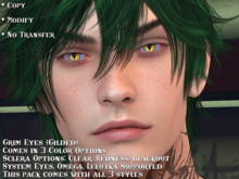 [Azai] - Grim Eyes Set (Gilded)