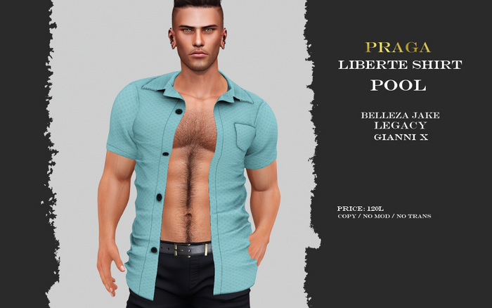 Praga Liberte Shirt - Pool