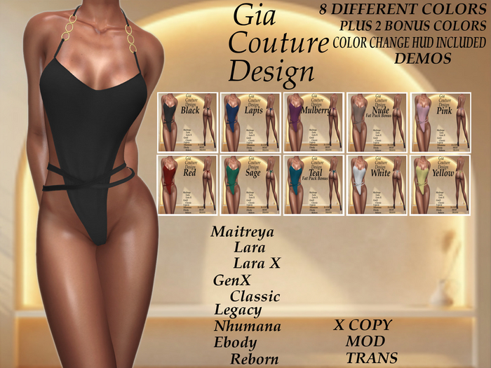 "GCD" Lenore One Piece Swimsuit DEMOS