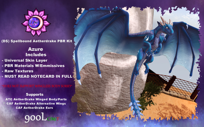 (DS) Spellbound AetherDrake PBR Kit (Azure)