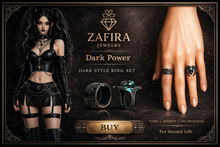 ZAFIRA - Ring Set - Dark Power