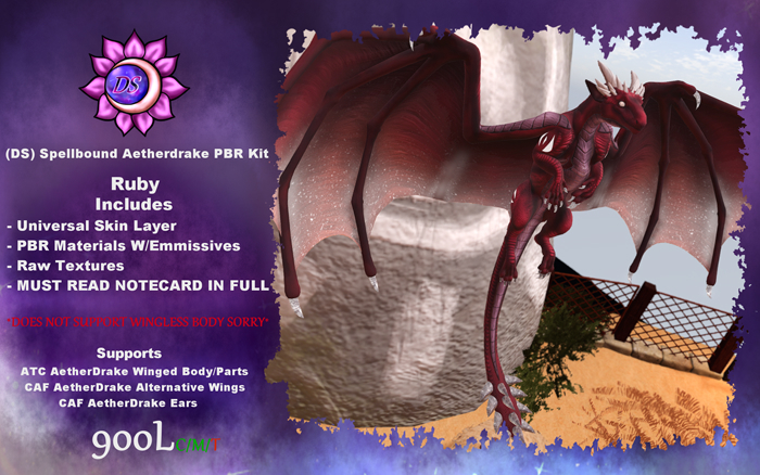 (DS) Spellbound AetherDrake PBR Kit (Ruby)
